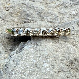 Gold and Chocolate Diamonds Wedding/Anniversary Band